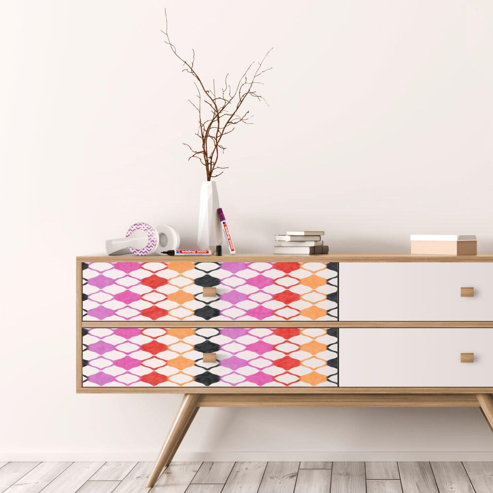 Edding Permanentmarker fs 5St Permanentmarker orange, pink, rotviolett, schwarz, rot 1.5 - 3.0 mm