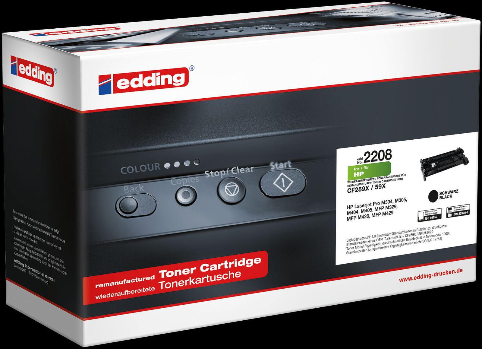 edding Toner EDD-2208 schwarz kompatibel zu HP 59X (CF259X)