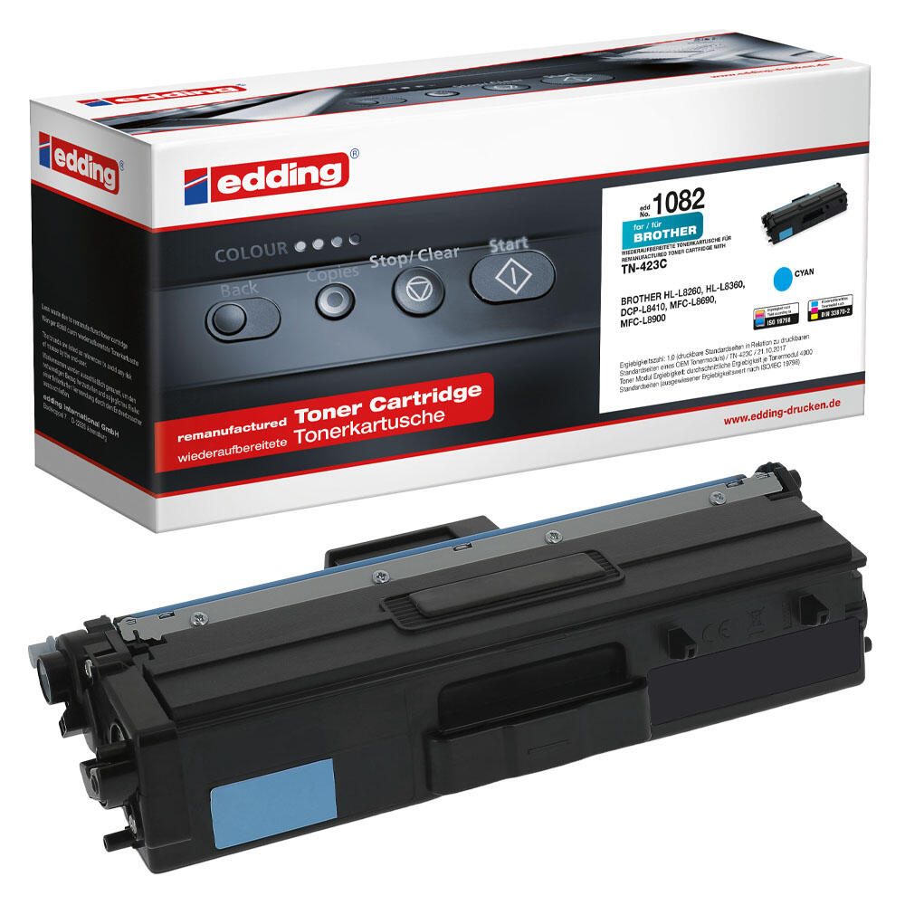 edding Toner EDD-1082 cyan kompatibel zu brother TN-423C