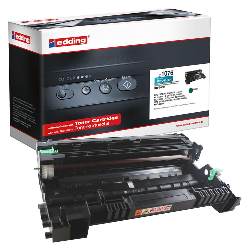 edding Toner EDD-1076 schwarz kompatibel zu brother DR-3400