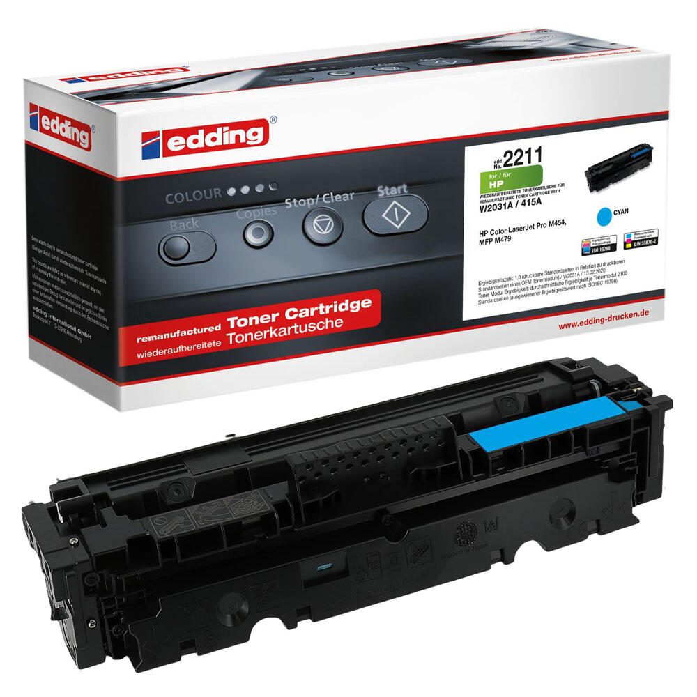 edding Toner EDD-2211 cyan kompatibel zu HP 415A (W2031A)
