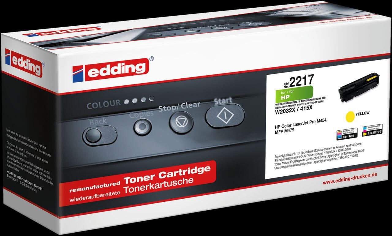 edding Toner EDD-2217 gelb kompatibel zu HP 415X (W2032X)