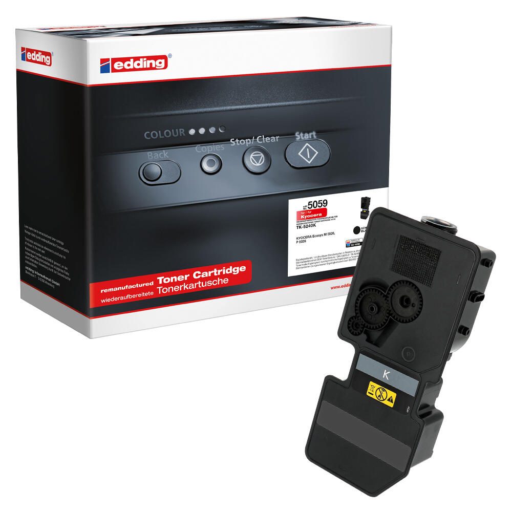 edding Toner EDD-5059 schwarz kompatibel zu KYOCERA TK-5240K