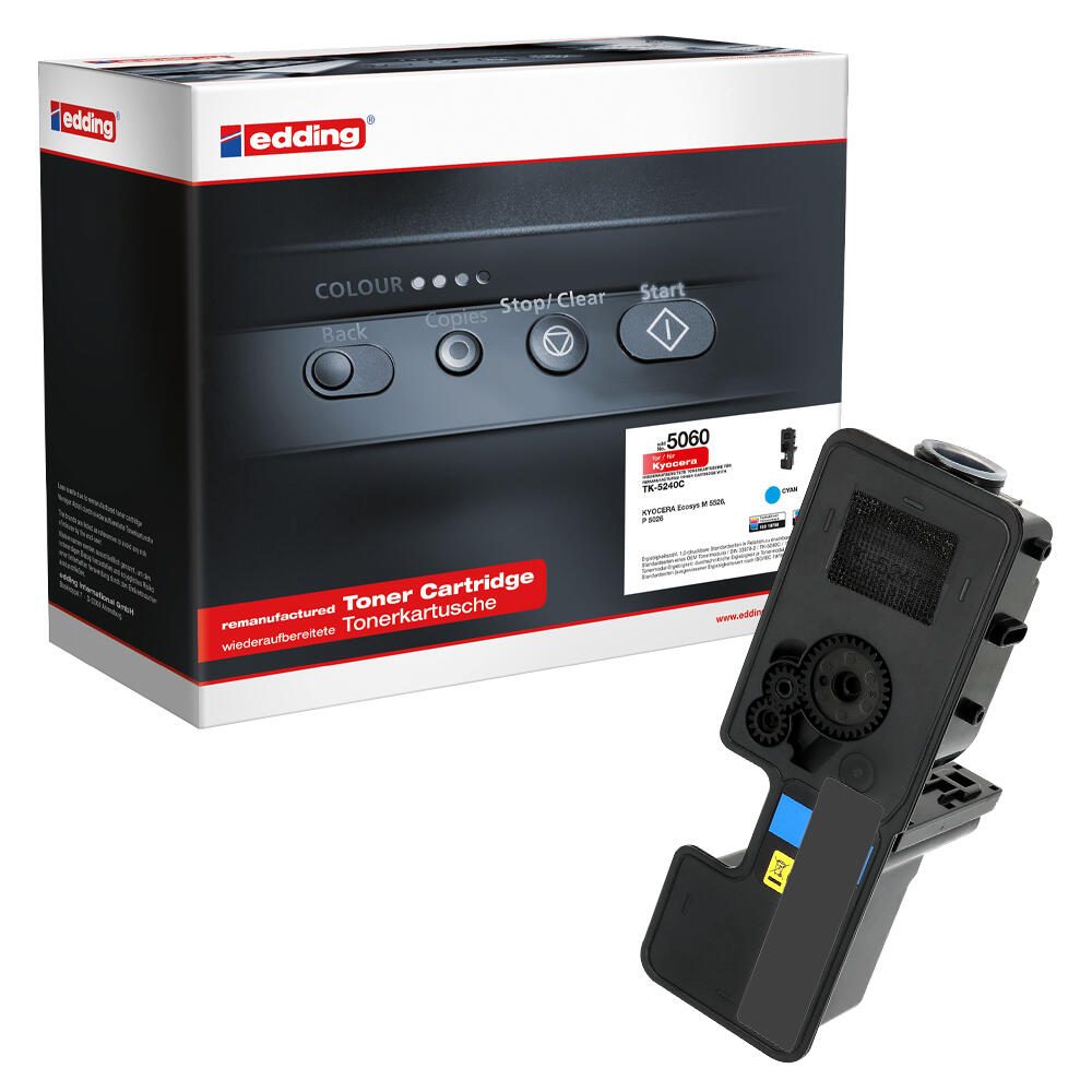 edding Toner EDD-5060 cyan kompatibel zu KYOCERA TK-5240C