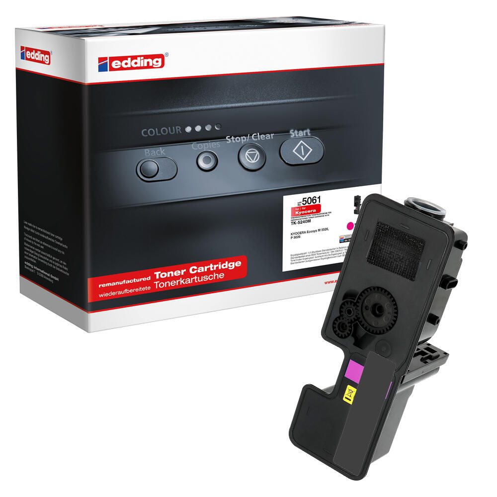 edding Toner EDD-5061 magenta kompatibel zu KYOCERA TK-5240M