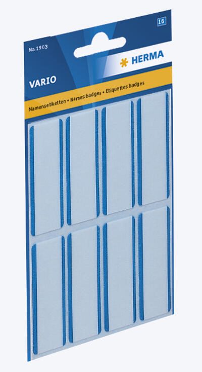 HERMA Namensetiketten 1903 weiß 54,0 x 19,0 mm