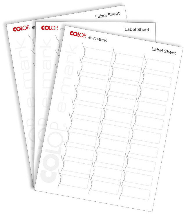 COLOP Etiketten für Digitalstempel weiß