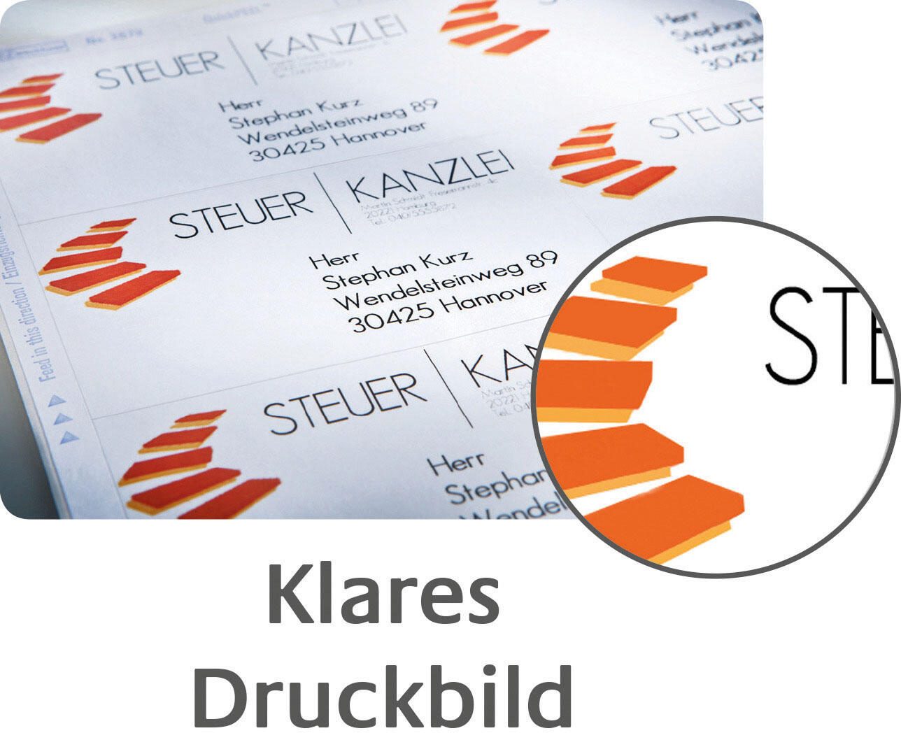 AVERY Zweckform Adressetiketten 7636-10 weiß 45,7 x 21,2 mm