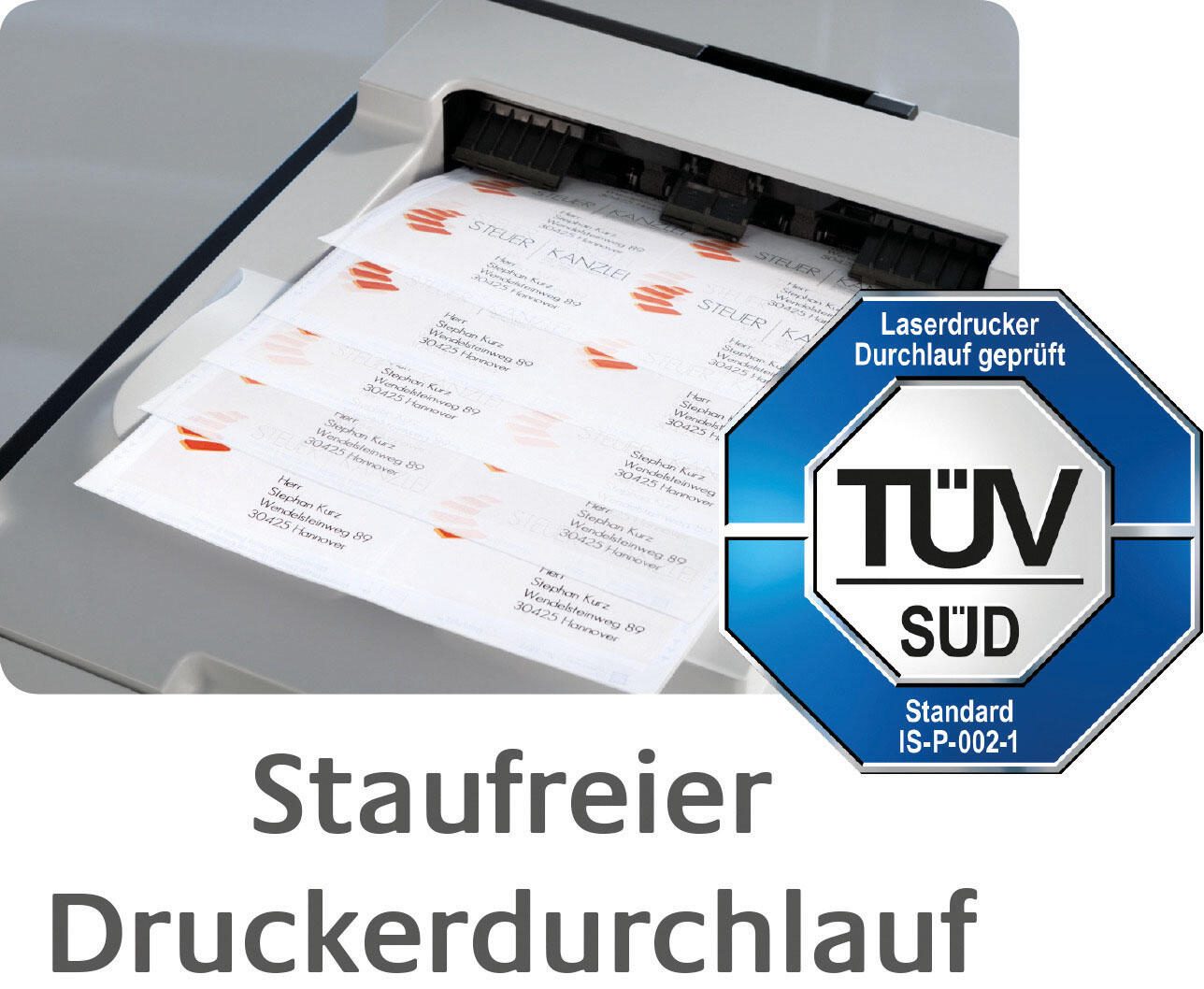 AVERY Zweckform Adressetiketten 7636-10 weiß 45,7 x 21,2 mm