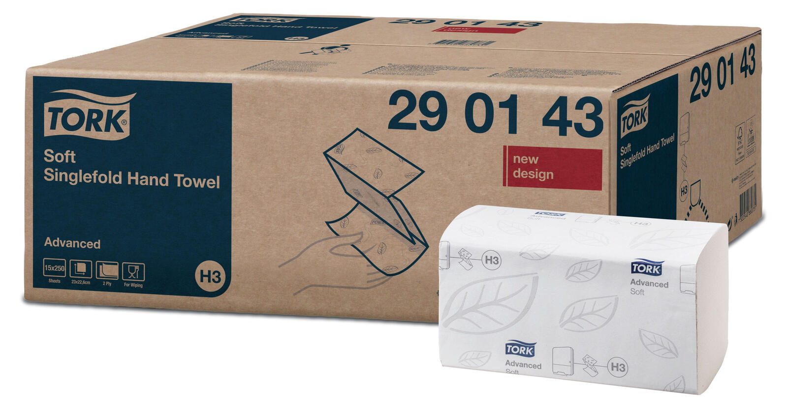 TORK Papierhandtücher Advanced Soft 2-lagig