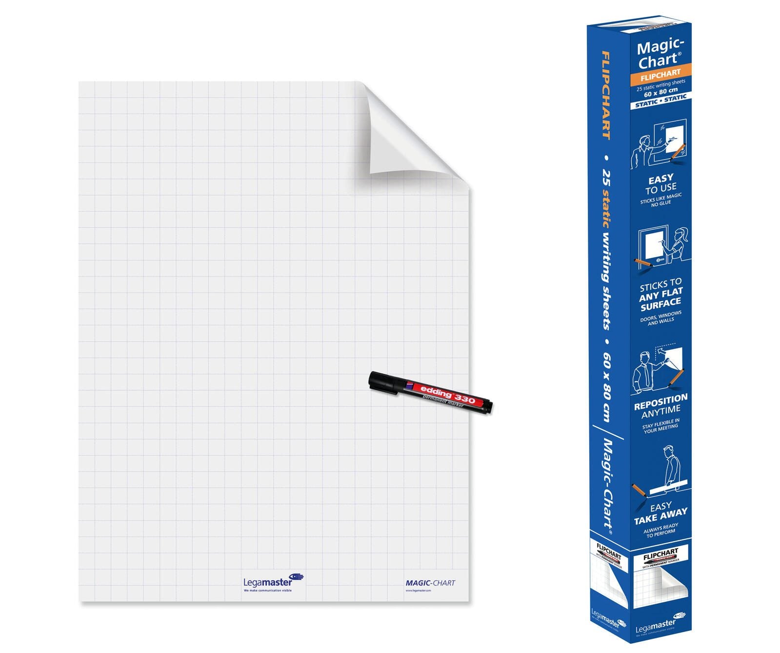 Legamaster Flipchart-Folie 60,0 x 80,0 cm