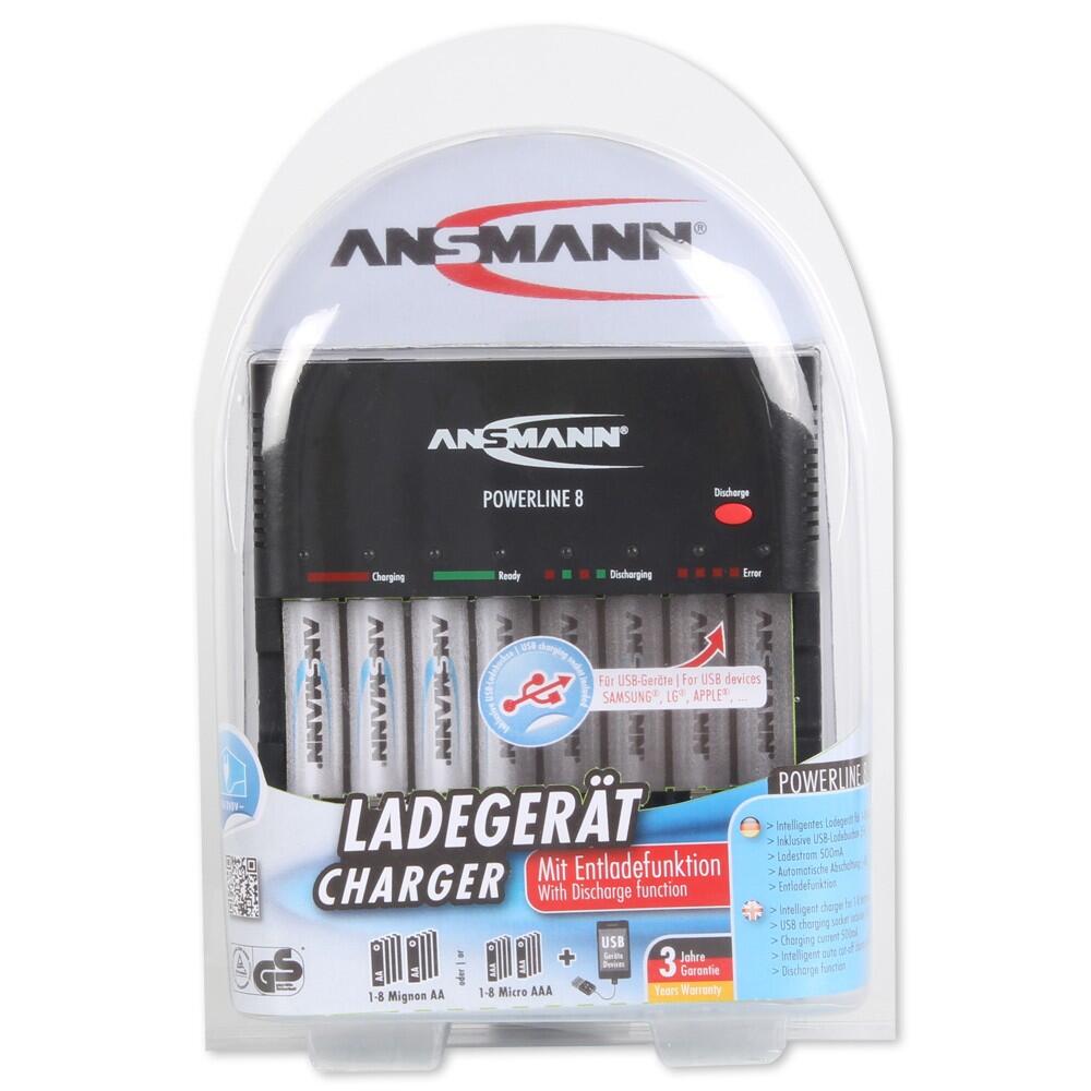 ANSMANN Akku-Ladegerät Powerline 8