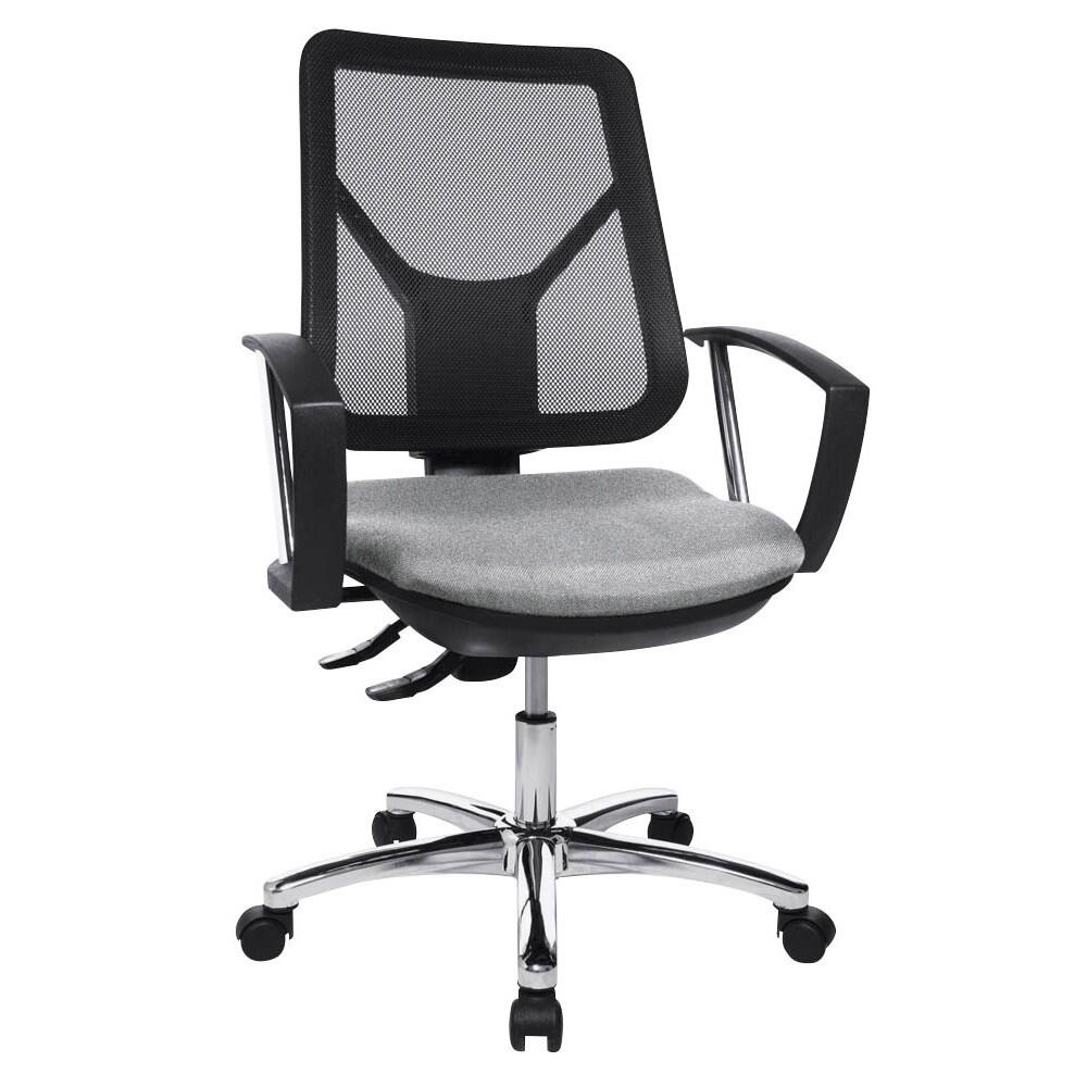 Topstar Bürostuhl Ergo Steel Net grau