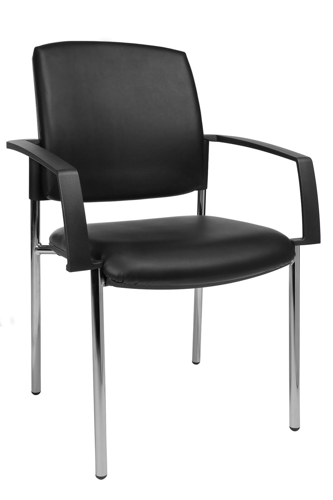 Topstar Besucherstühle BtoB 10 BB190A D10 Kunstleder schwarz
