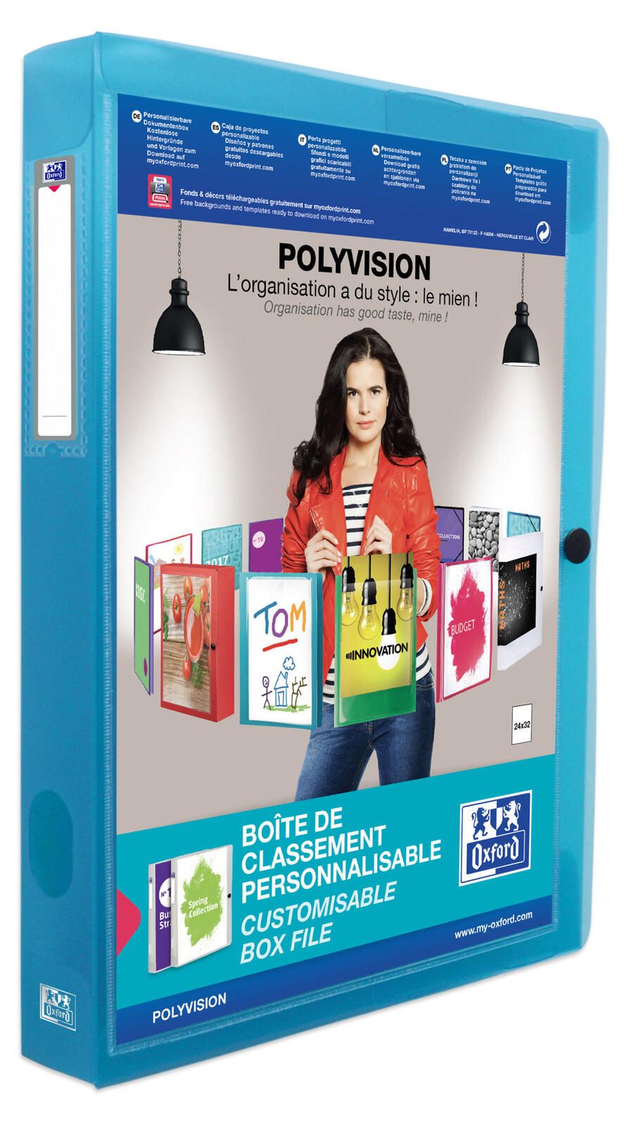 OXFORD Heftbox 4 cm DIN A4 blau