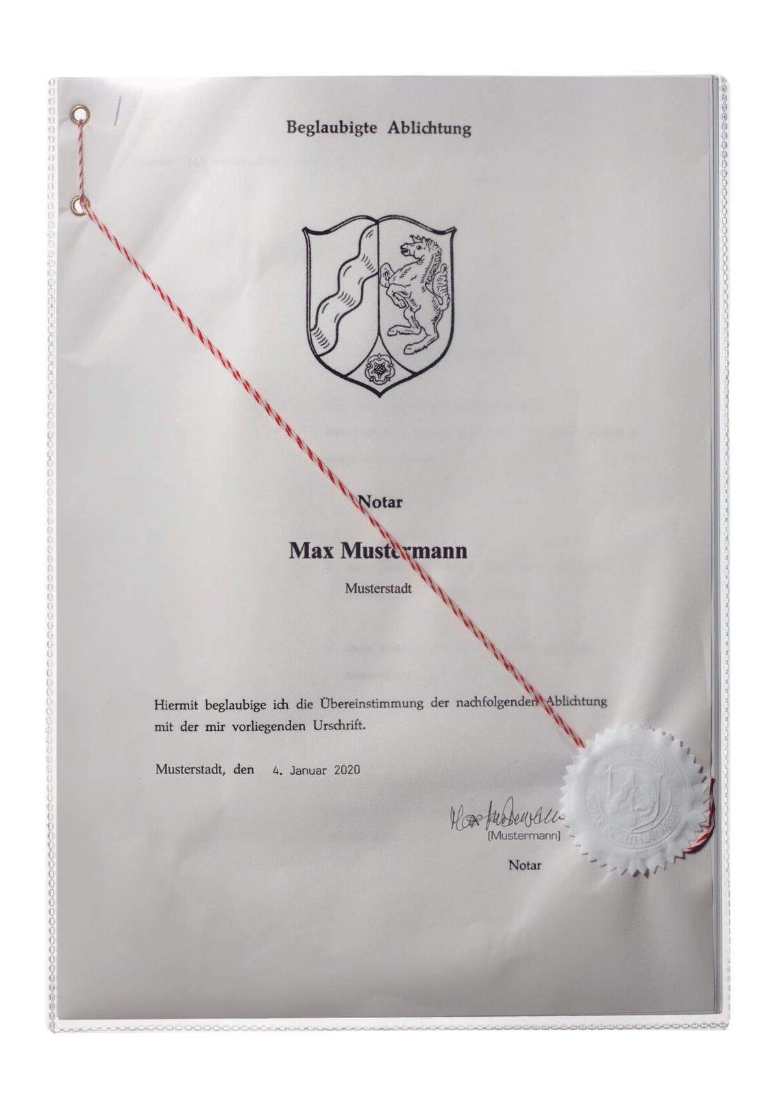 DURABLE Dokumentenhüllen A4 transparent
