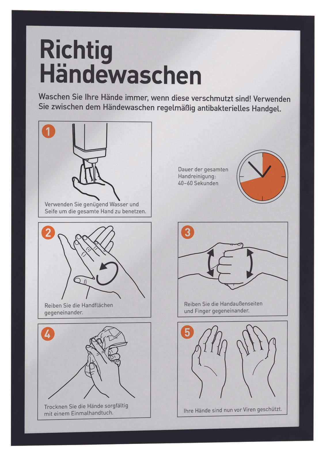 DURABLE Magnetrahmen A3 schwarz