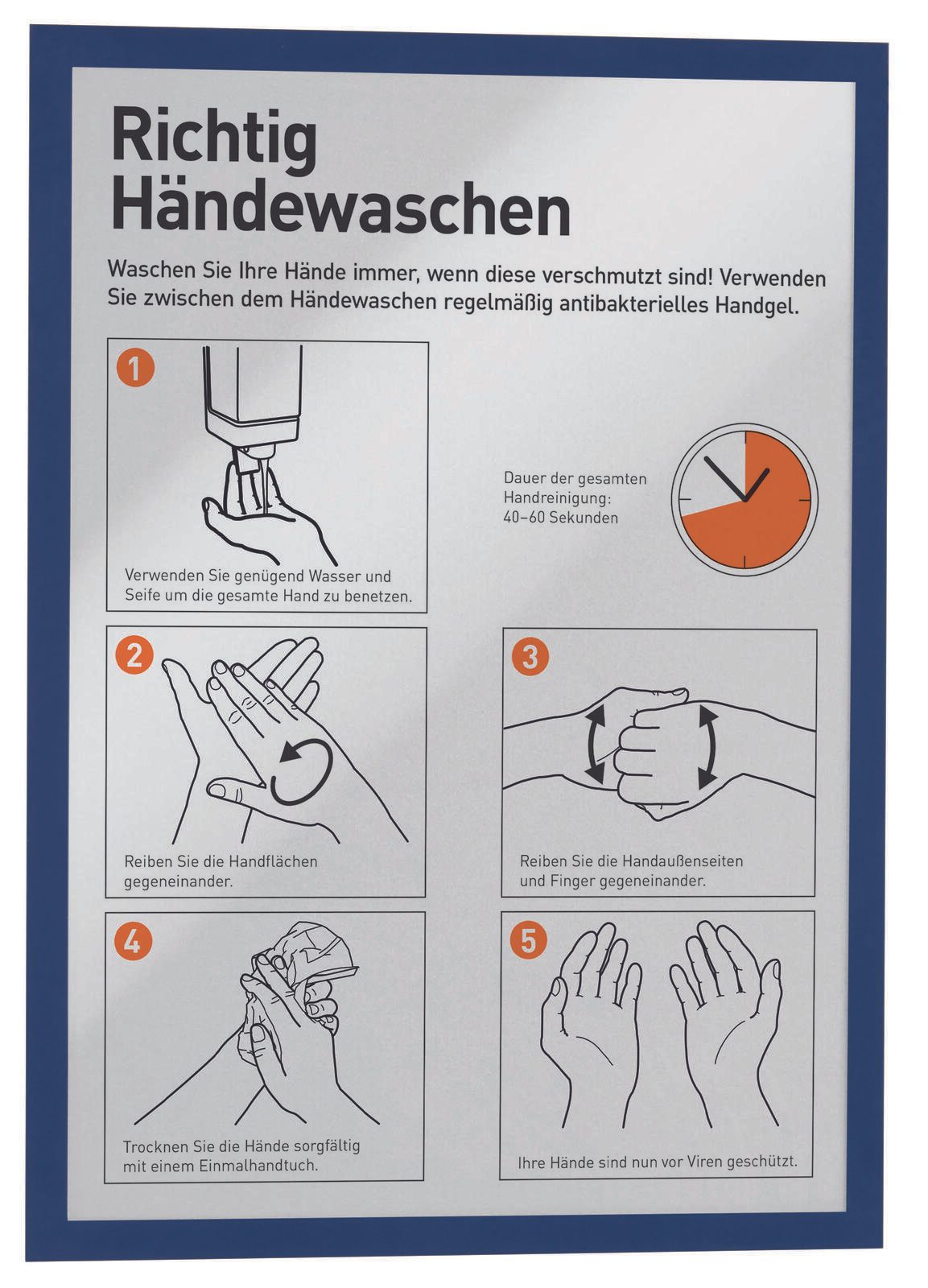 DURABLE Magnetrahmen A3 dunkelblau