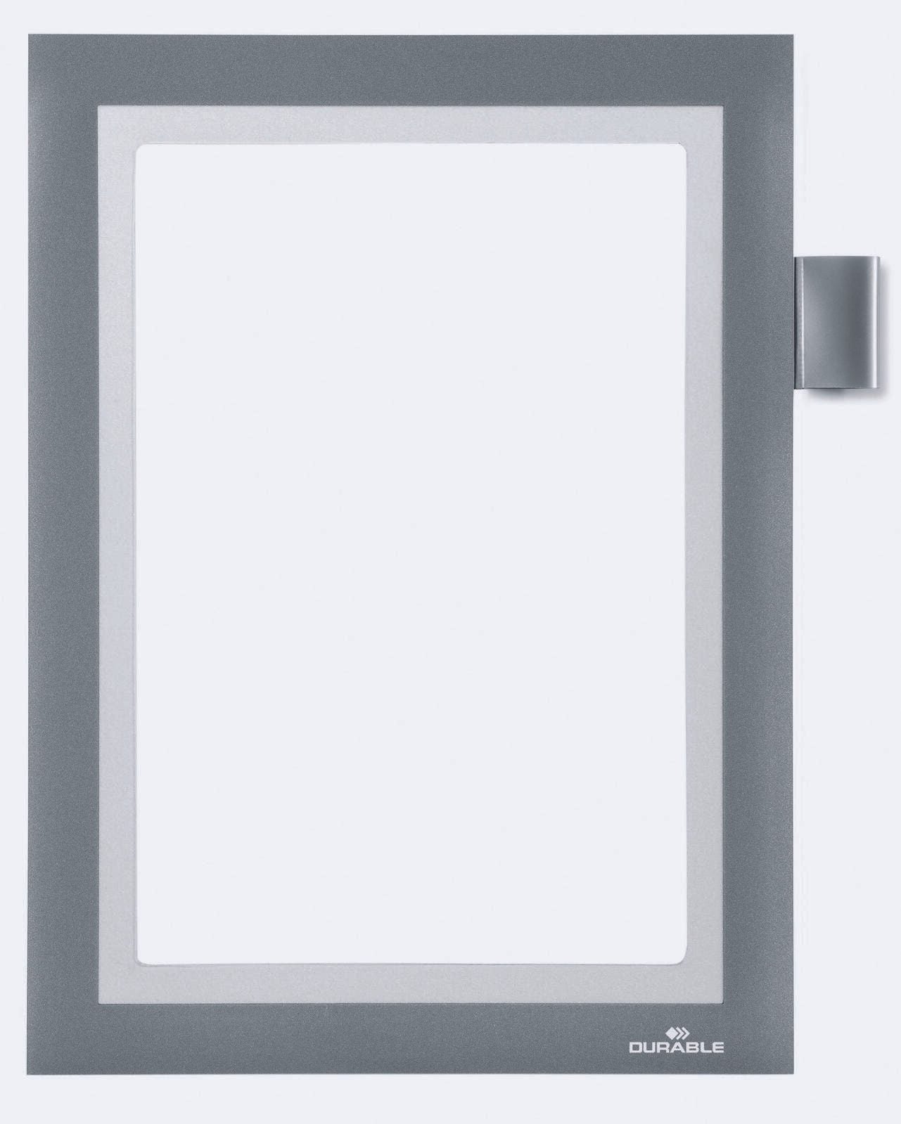DURABLE Magnetrahmen selbstklebend silber A5