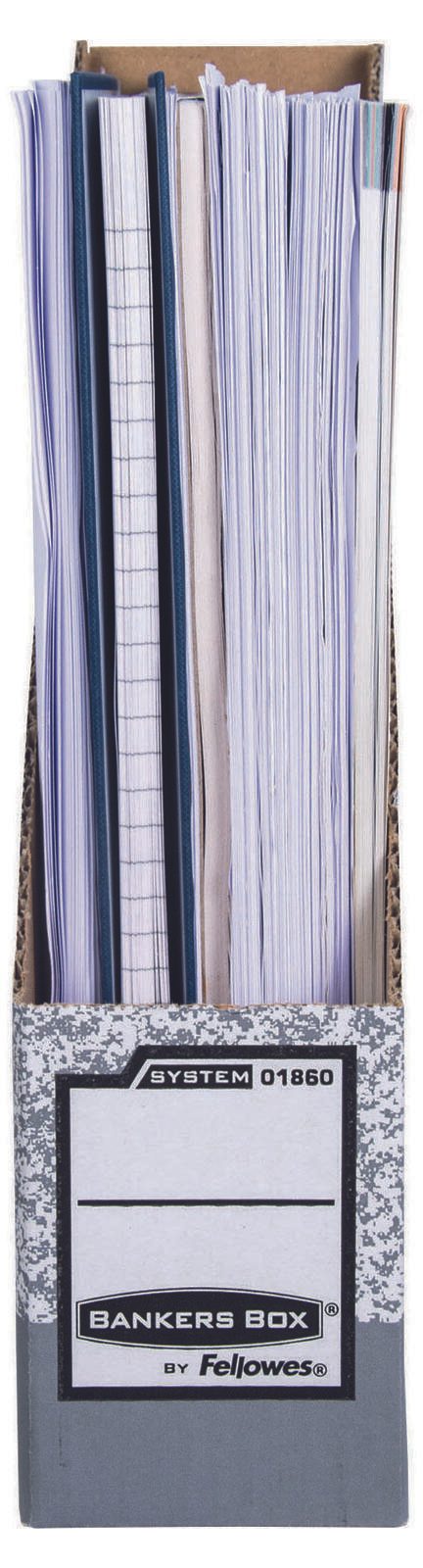 Bankers Box Archiv-Stehsammler Wellpappe grau , DIN A4