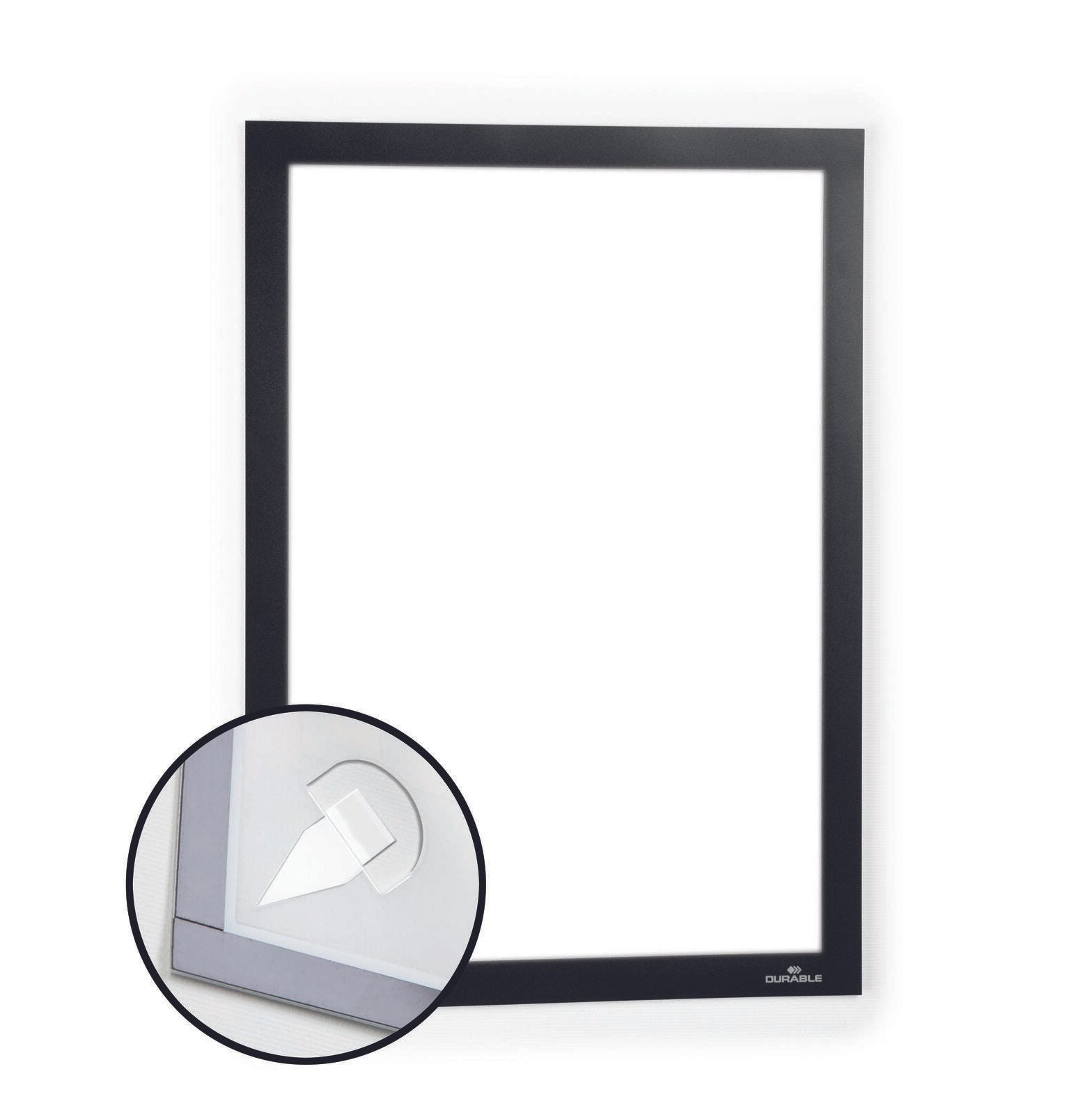 DURABLE Magnetrahmen selbstklebend A4 schwarz