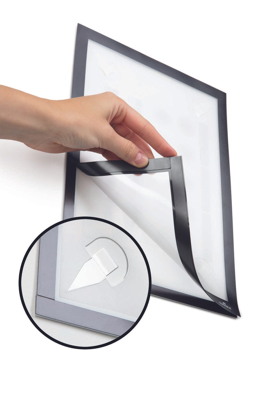DURABLE Magnetrahmen selbstklebend A4 schwarz