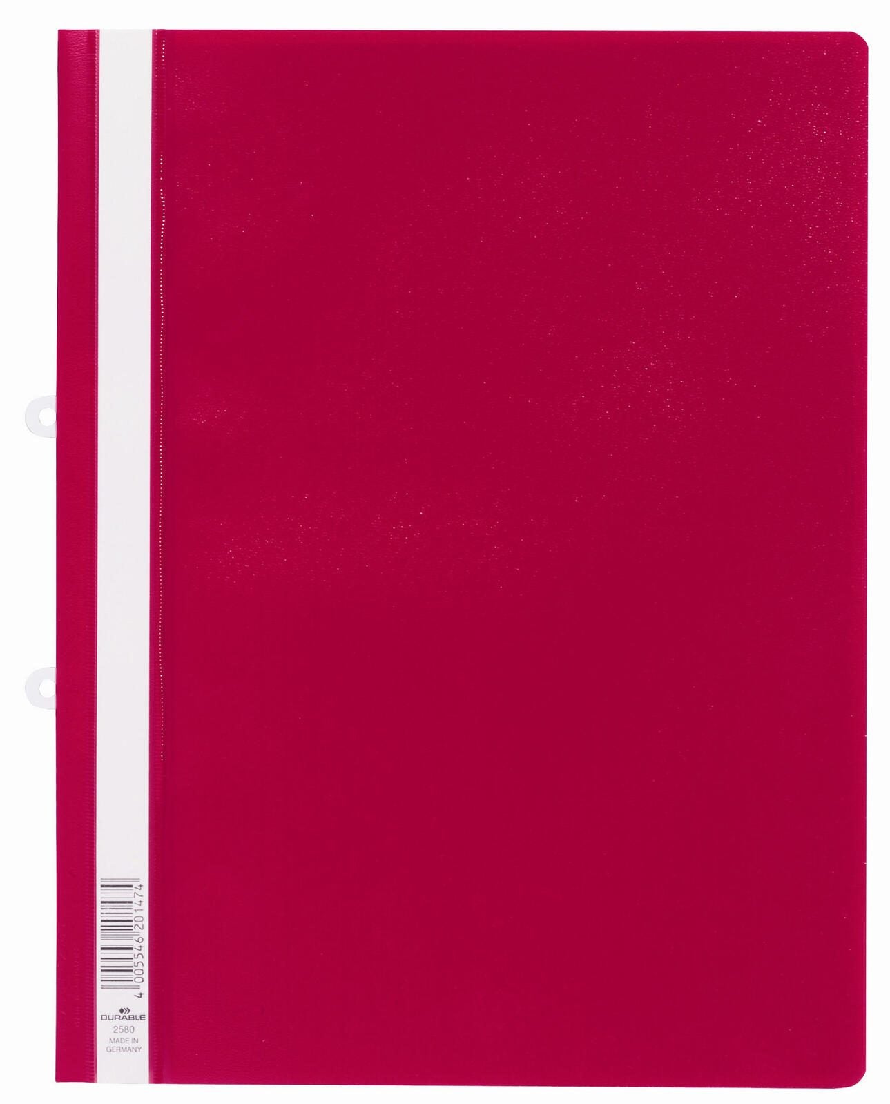 DURABLE Schnellhefter DIN A4 überbreit PVC rot