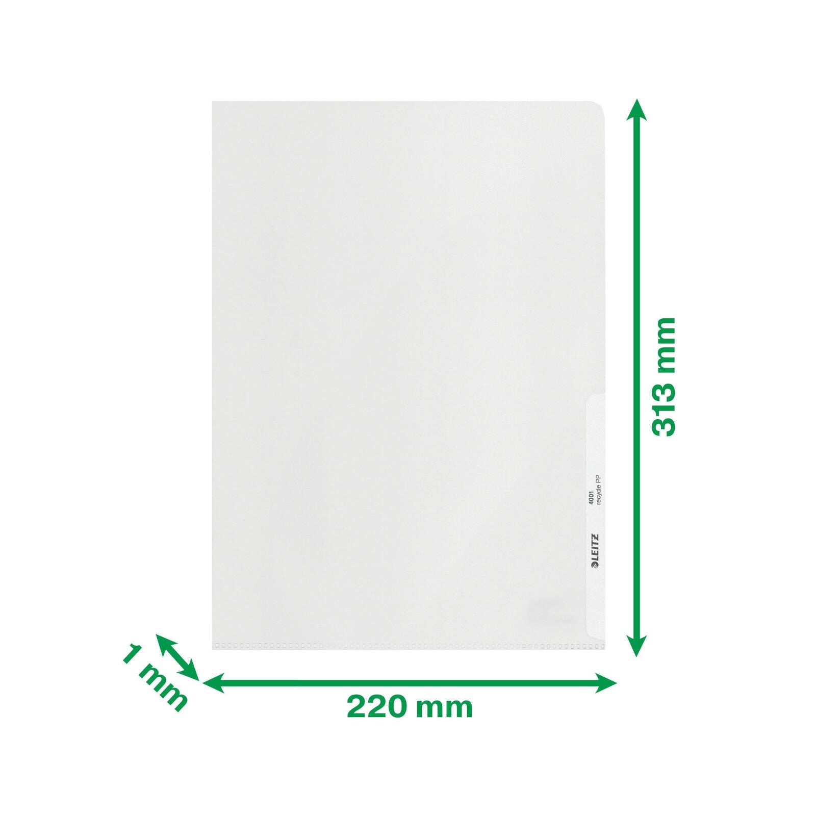 LEITZ Sichthüllen DIN A4 genarbt 0.14 mm