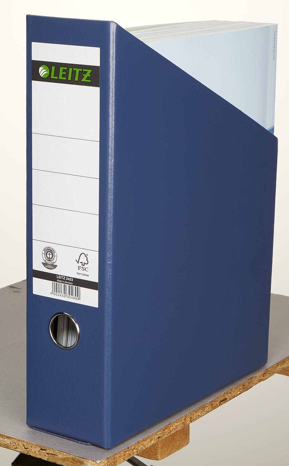 LEITZ Stehsammler Karton blau , DIN A4