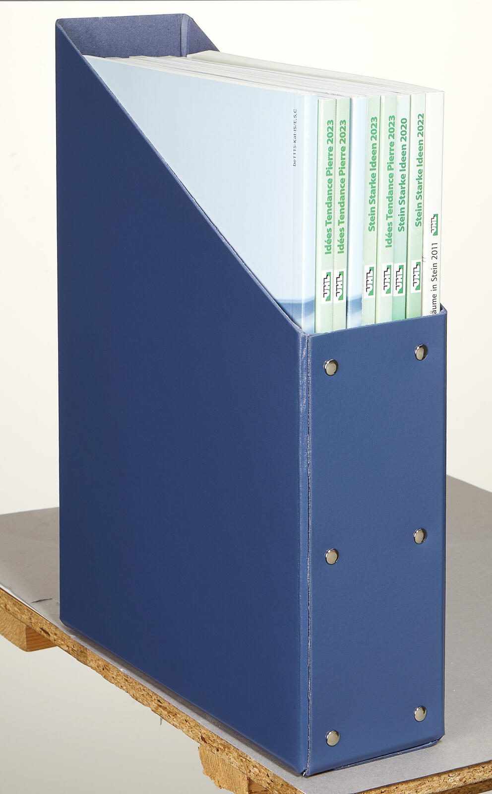 LEITZ Stehsammler Karton blau , DIN A4