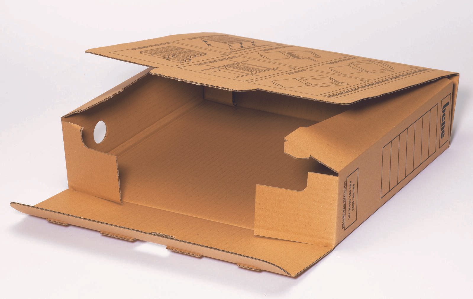 bene Archivboxen für Ordner 8,0 x 29,0 x 33,0 cm
