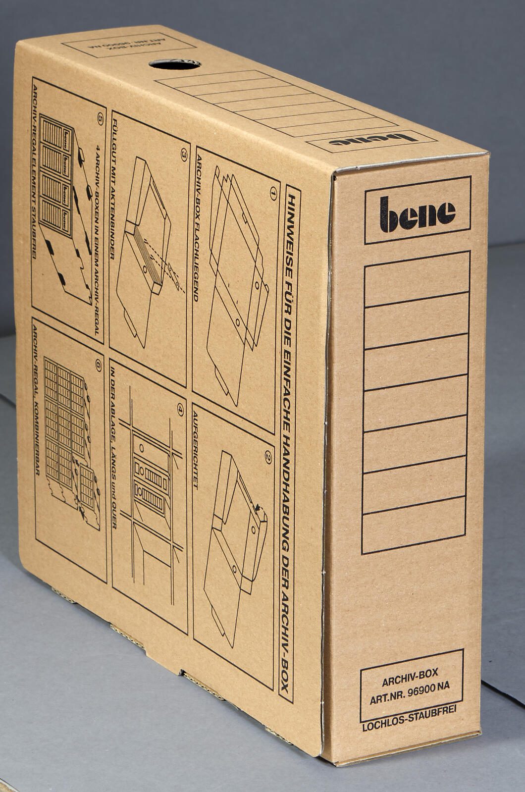 bene Archivboxen für Ordner 8,0 x 29,0 x 33,0 cm