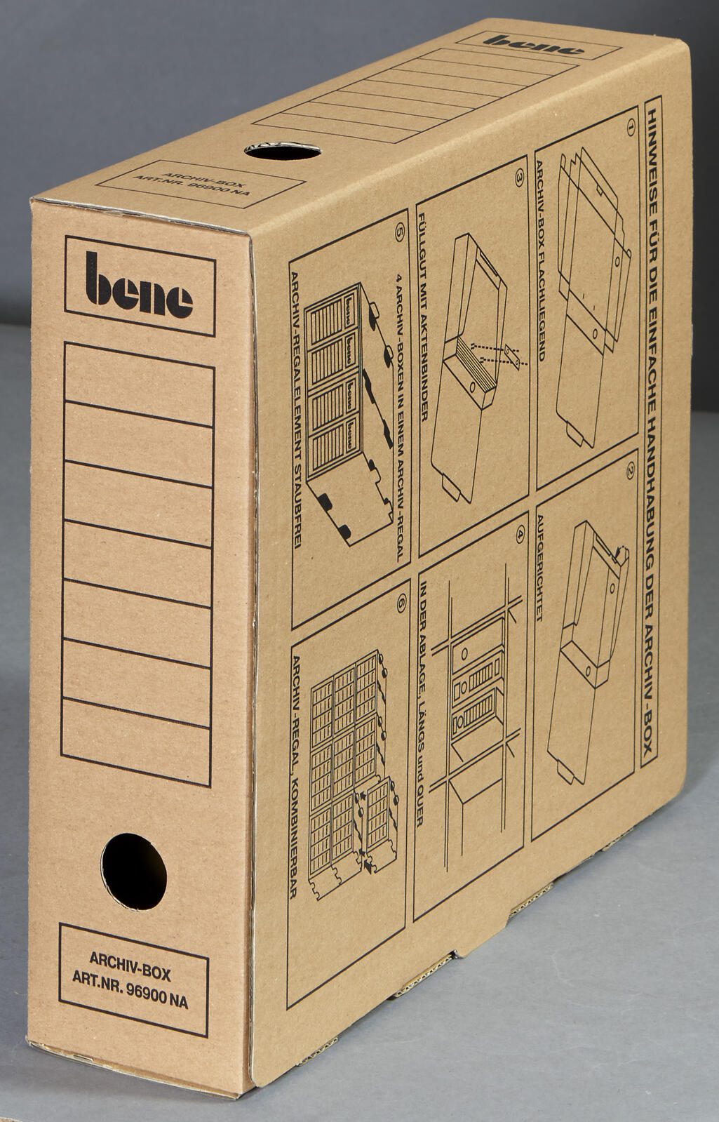 bene Archivboxen für Ordner 8,0 x 29,0 x 33,0 cm