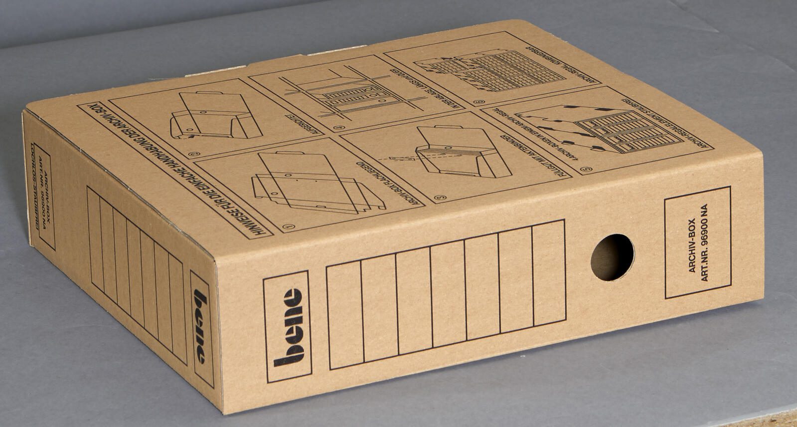 bene Archivboxen für Ordner 8,0 x 29,0 x 33,0 cm