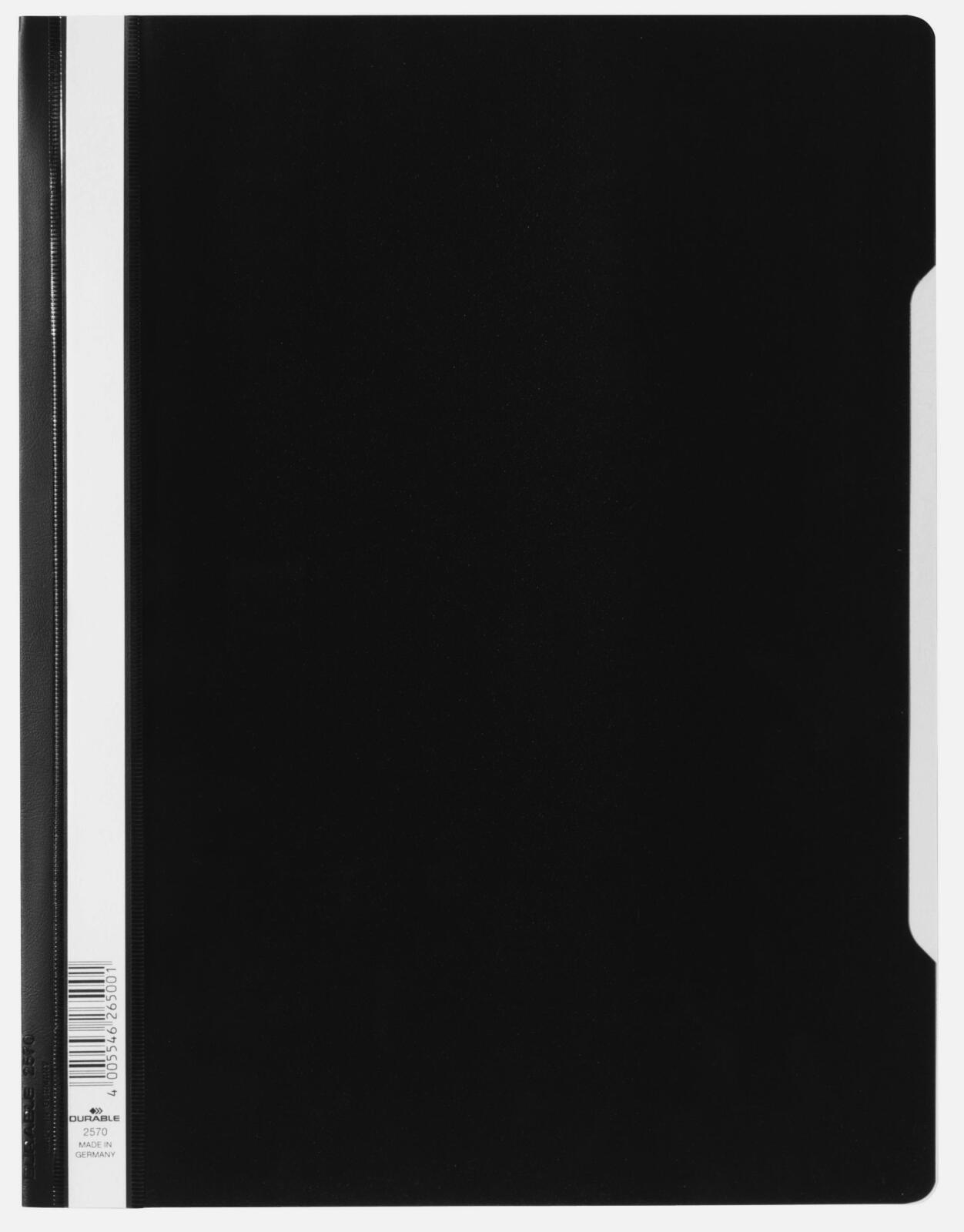 DURABLE Schnellhefter DIN A4 überbreit PVC-Hartfolie schwarz