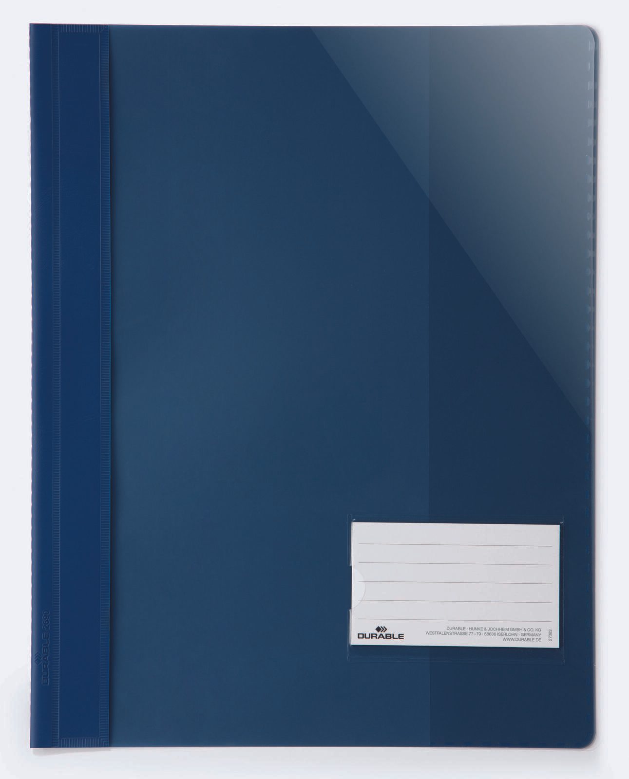 DURABLE Schnellhefter DIN A4 überbreit PVC dunkelblau