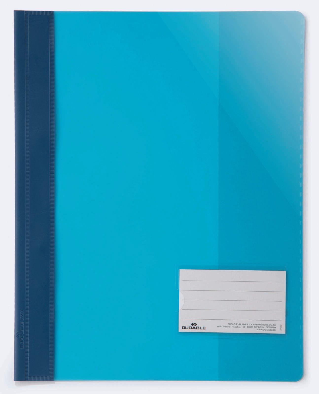 DURABLE Schnellhefter DIN A4 überbreit PVC blau