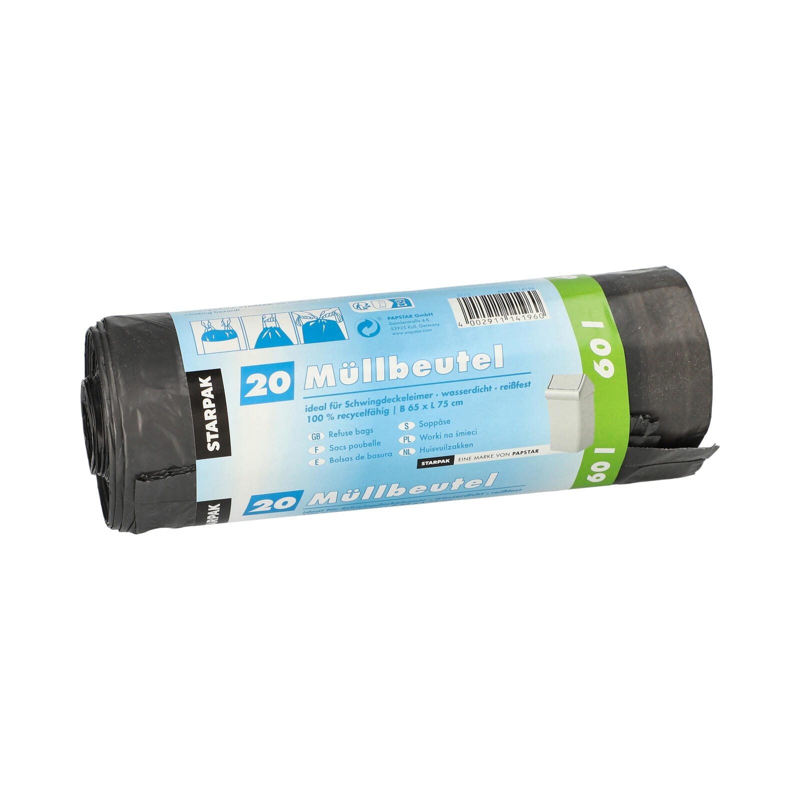 PAPSTAR Müllsäcke 60,0 l