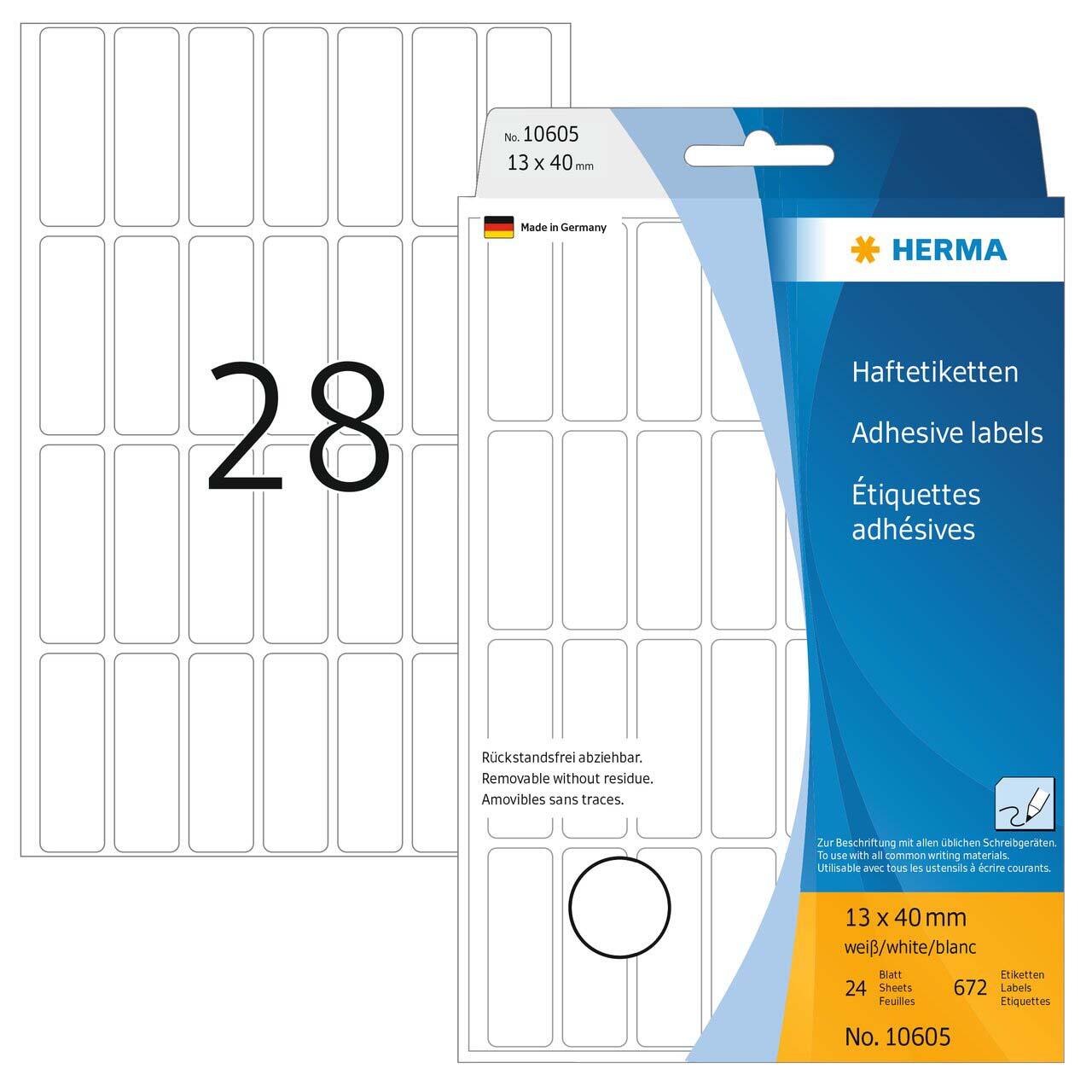 HERMA Etiketten 13,0 x 40,0 mm