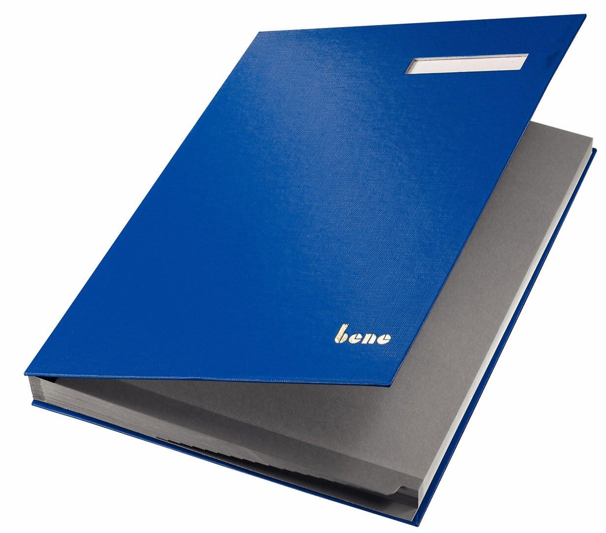 bene Unterschriftenmappe für DIN A4 blau