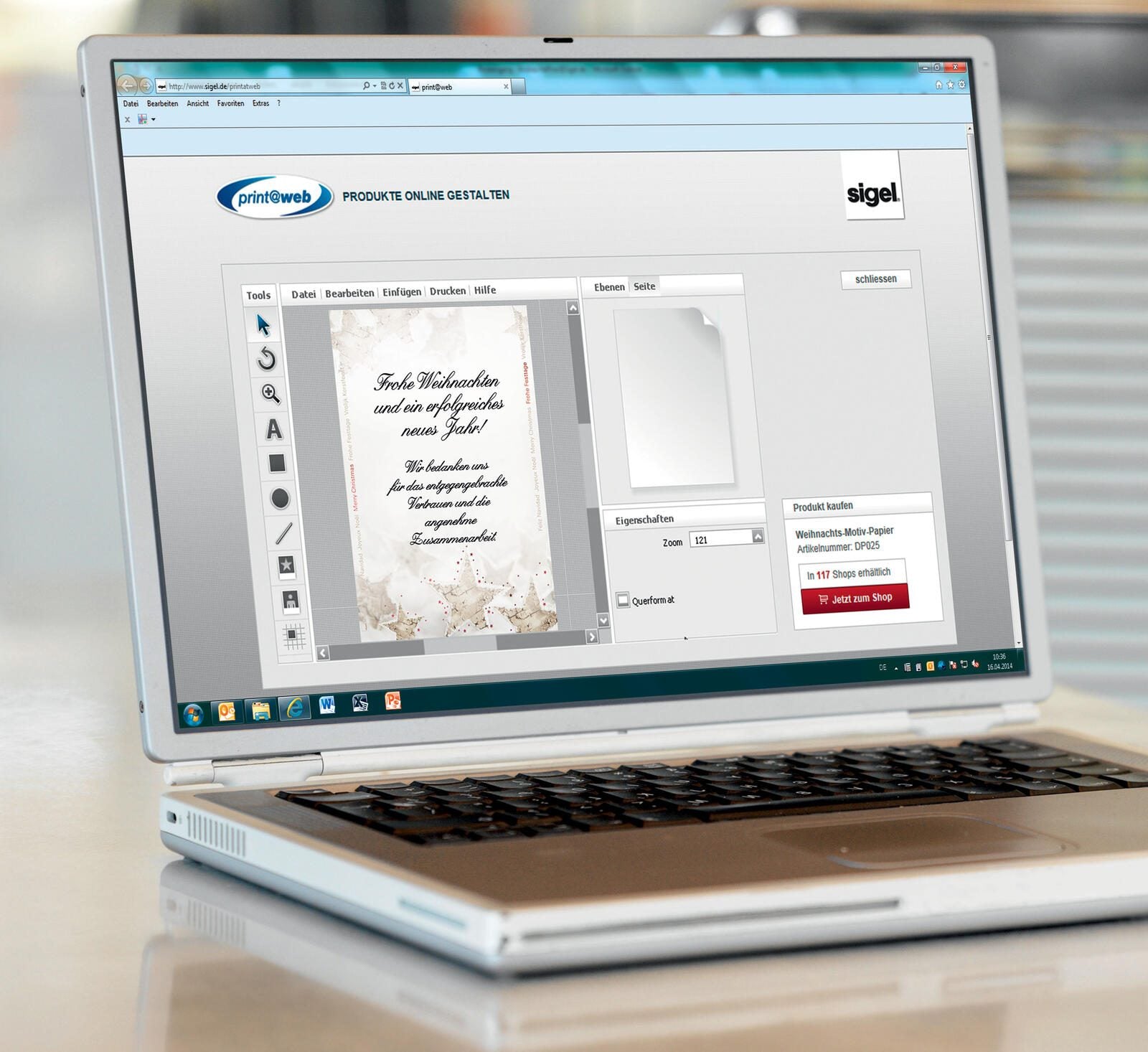 SIGEL Weihnachtsbriefpapier DIN A4 90 g/m²