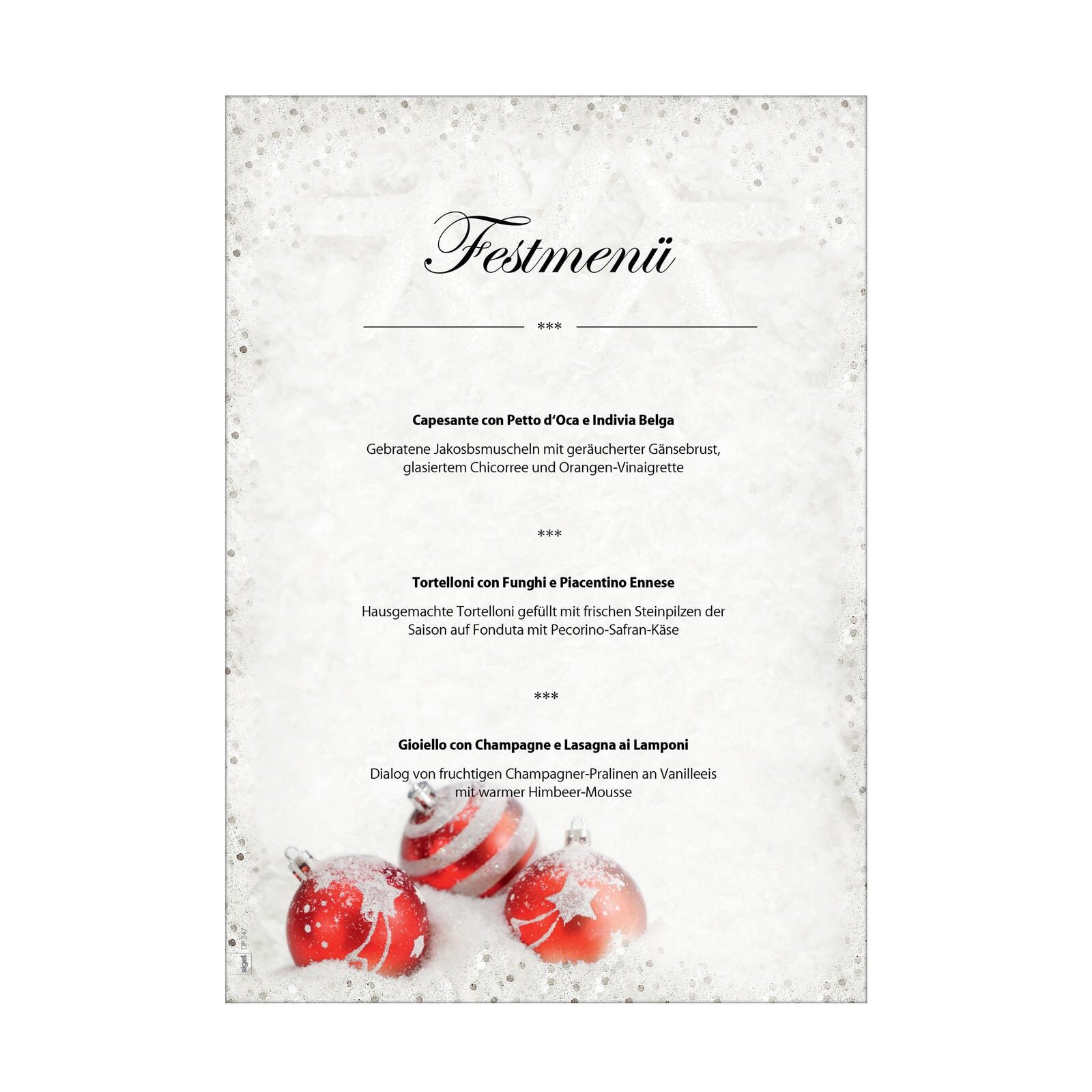 SIGEL Weihnachtsbriefpapier DIN A4 90 g/m²