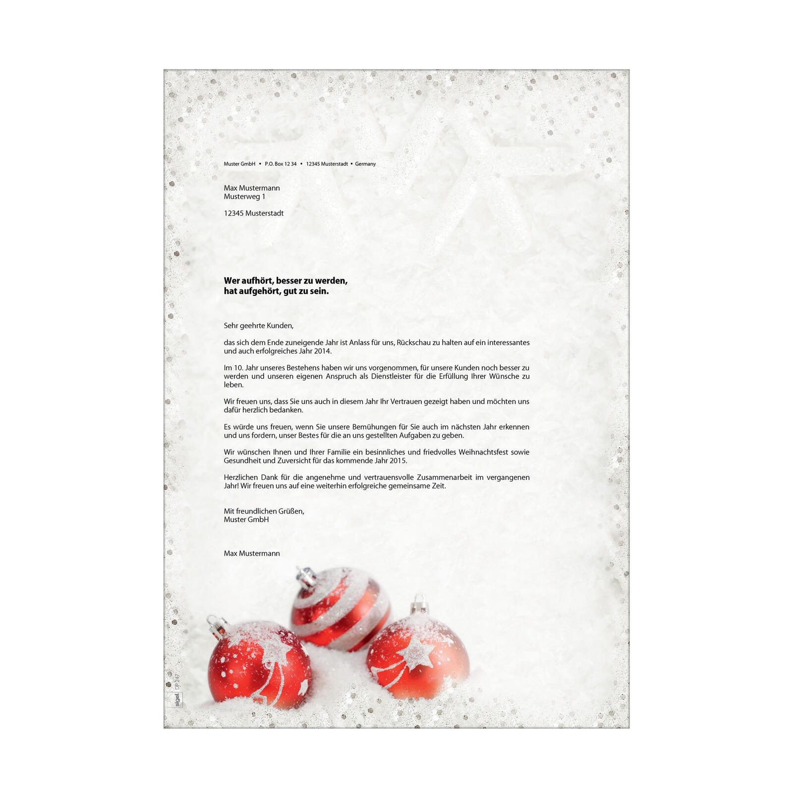 SIGEL Weihnachtsbriefpapier DIN A4 90 g/m²