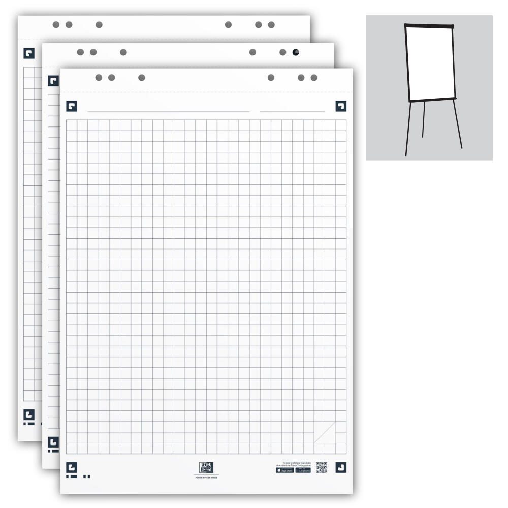 OXFORD Flipchart-Papier 90 g/m²