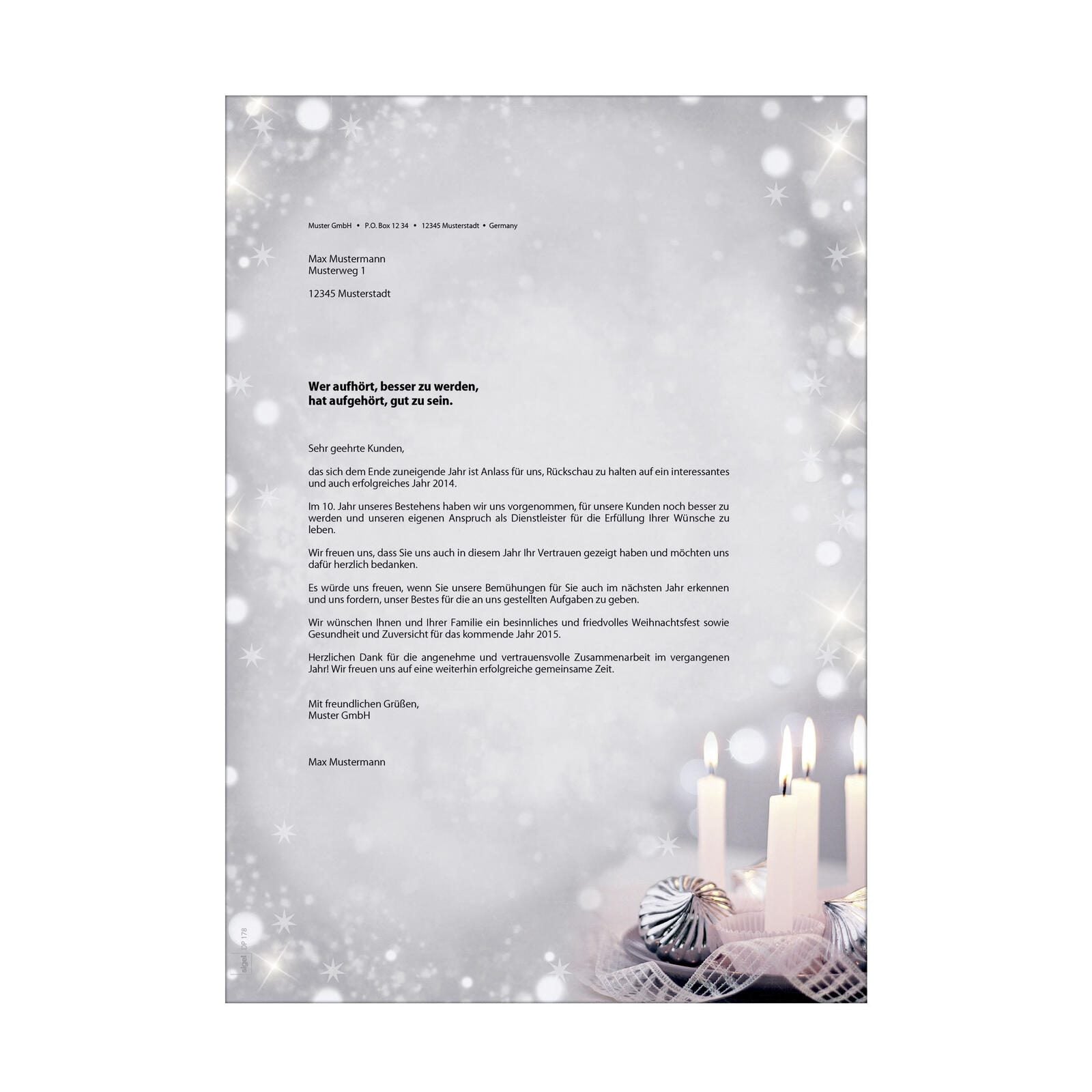 SIGEL Weihnachtsbriefpapier DIN A4 90 g/m²
