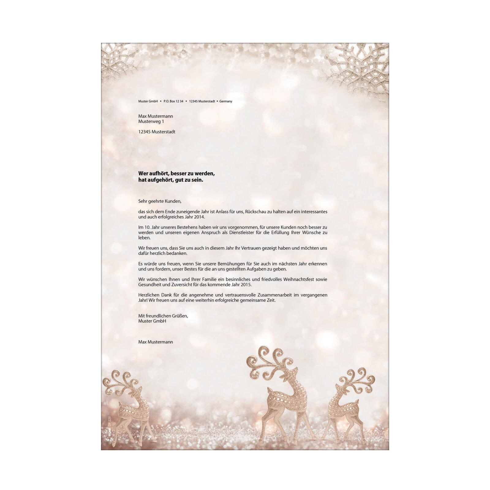 SIGEL Weihnachtsbriefpapier DIN A4 90 g/m²