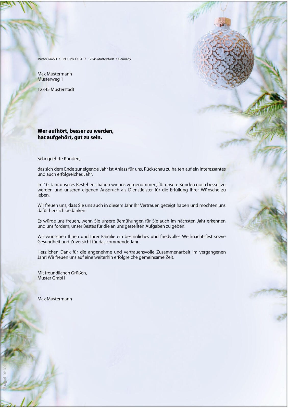 SIGEL Weihnachtsbriefpapier DIN A4 90 g/m²