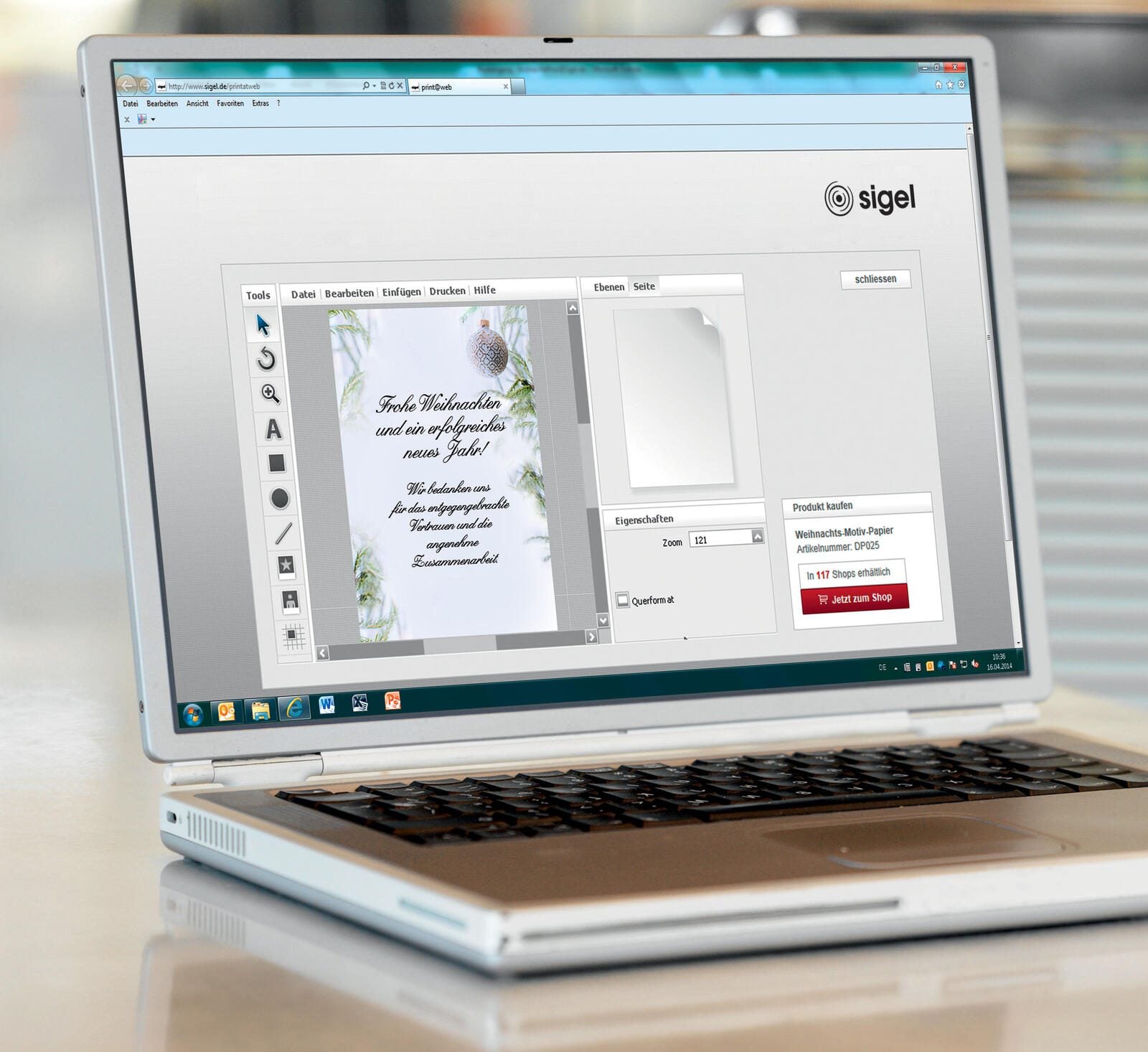 SIGEL Weihnachtsbriefpapier DIN A4 90 g/m²