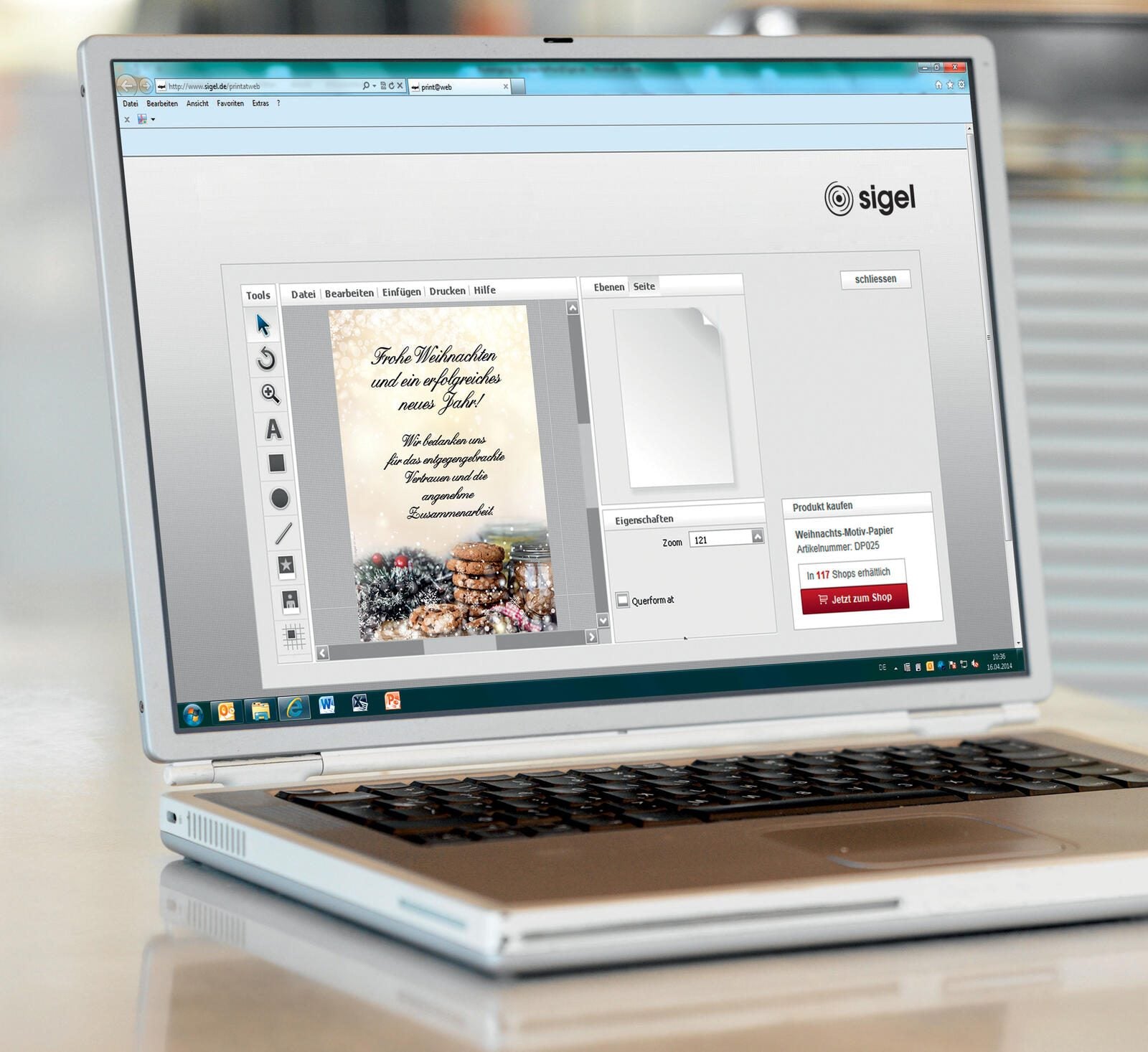 SIGEL Weihnachtsbriefpapier DIN A4 90 g/m²