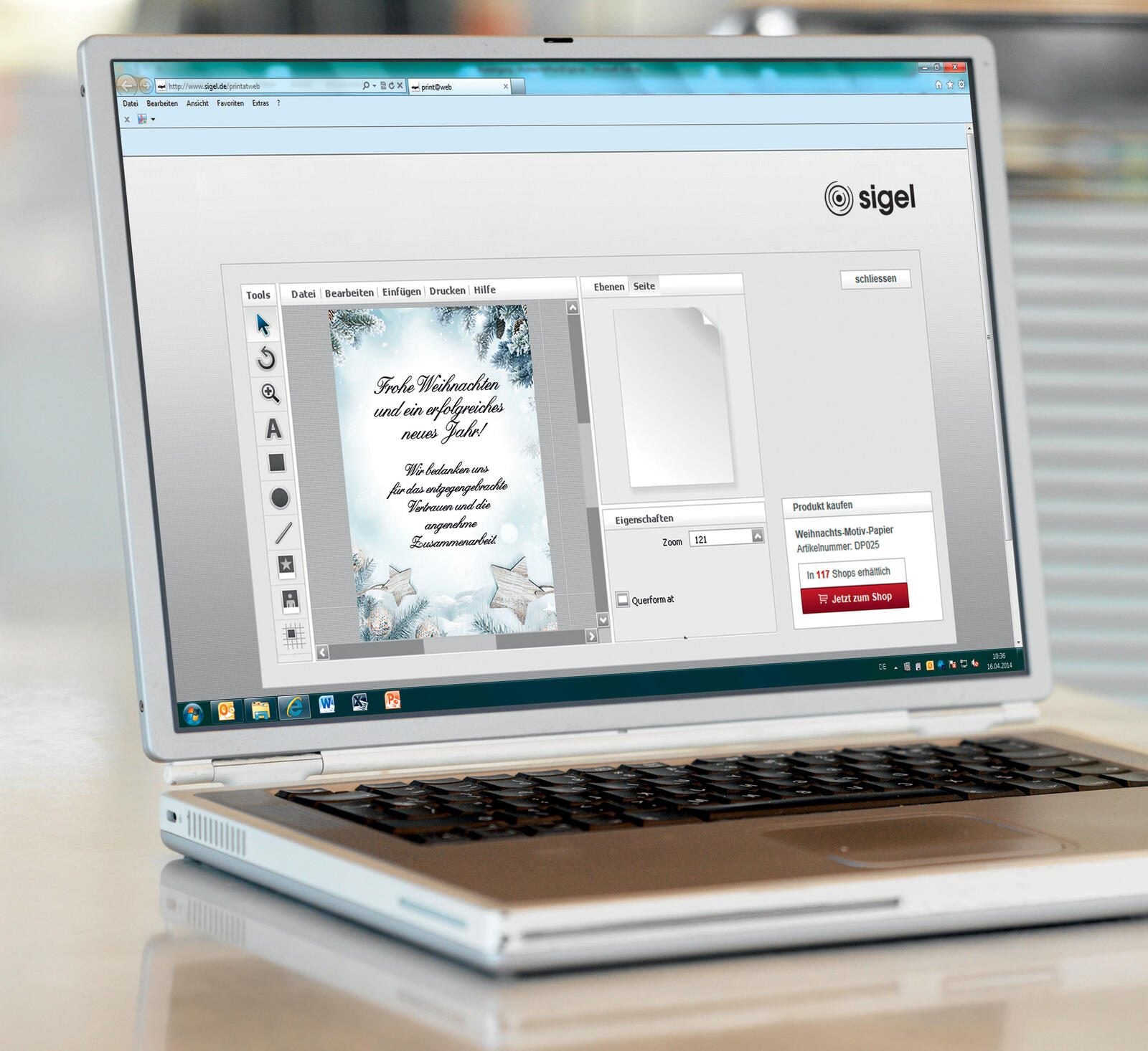 SIGEL Weihnachtsbriefpapier DIN A4 90 g/m²